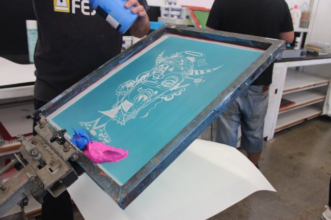 Taller de serigrafía British School